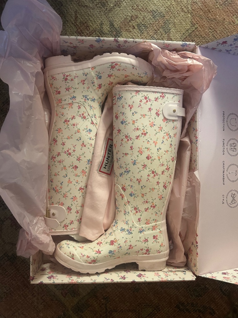 Hunter x LoveShackFancy Women’s Floral Boots